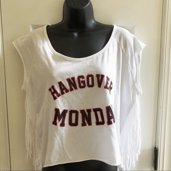 Hangover Monday Fringe Tee White 🖤 - Picture 2 of 7
